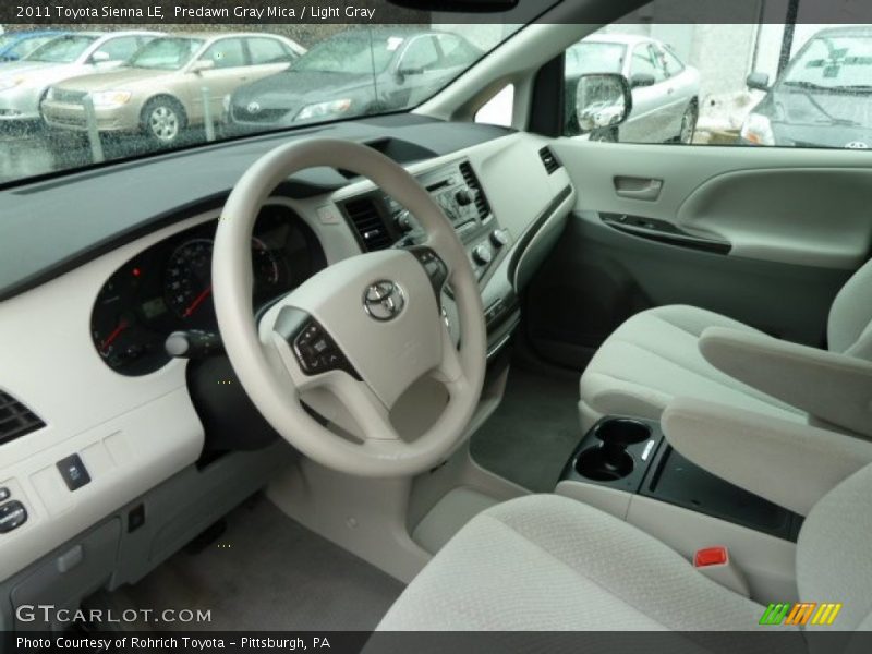 Predawn Gray Mica / Light Gray 2011 Toyota Sienna LE