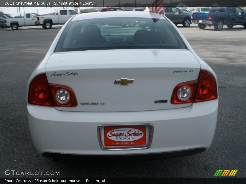 Summit White / Ebony 2011 Chevrolet Malibu LT