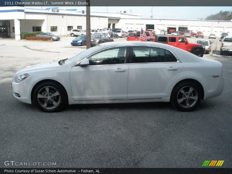 Summit White / Ebony 2011 Chevrolet Malibu LT