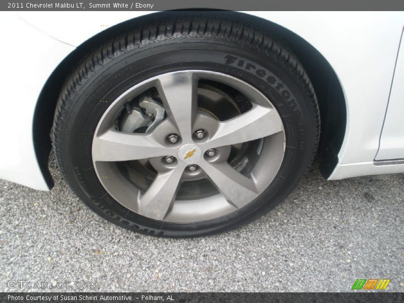 Summit White / Ebony 2011 Chevrolet Malibu LT