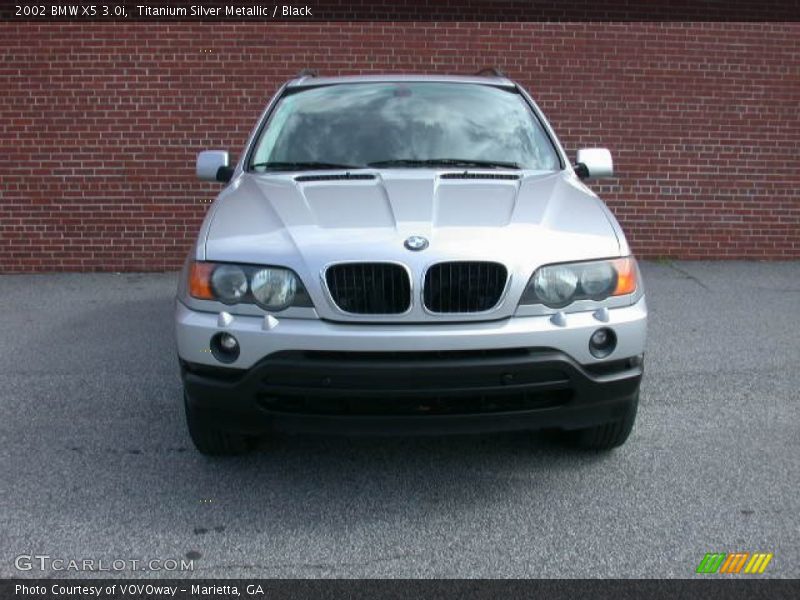 Titanium Silver Metallic / Black 2002 BMW X5 3.0i