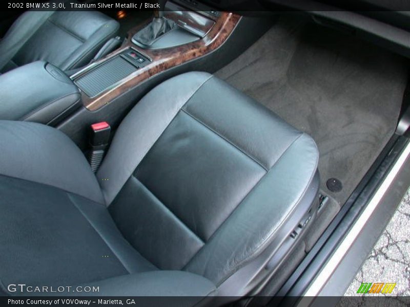 Titanium Silver Metallic / Black 2002 BMW X5 3.0i