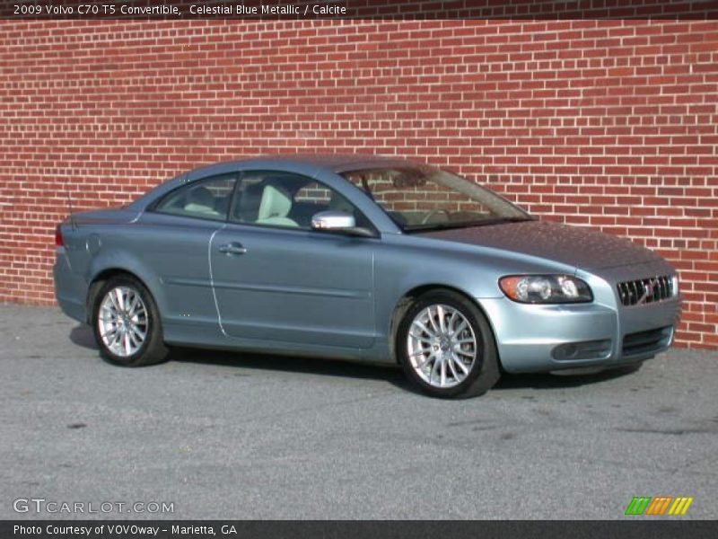 Celestial Blue Metallic / Calcite 2009 Volvo C70 T5 Convertible