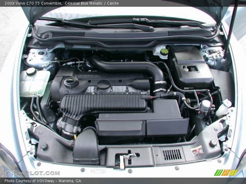 Celestial Blue Metallic / Calcite 2009 Volvo C70 T5 Convertible