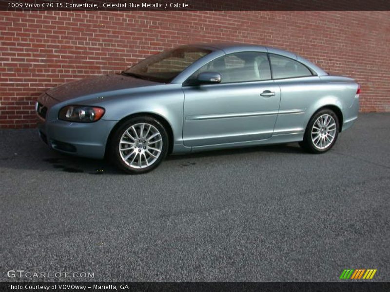 Celestial Blue Metallic / Calcite 2009 Volvo C70 T5 Convertible
