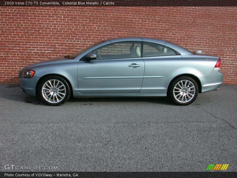 Celestial Blue Metallic / Calcite 2009 Volvo C70 T5 Convertible