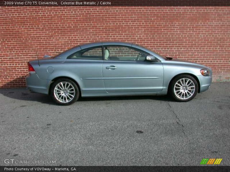 Celestial Blue Metallic / Calcite 2009 Volvo C70 T5 Convertible