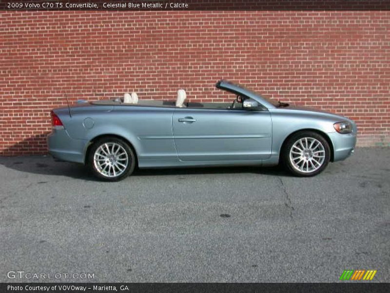 Celestial Blue Metallic / Calcite 2009 Volvo C70 T5 Convertible