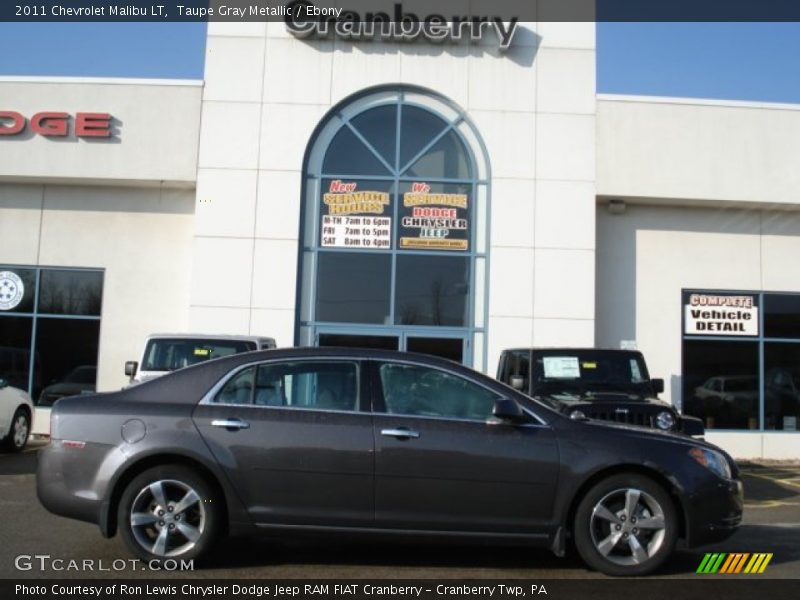 Taupe Gray Metallic / Ebony 2011 Chevrolet Malibu LT