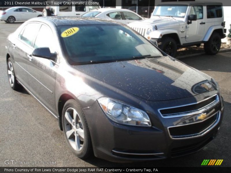 Taupe Gray Metallic / Ebony 2011 Chevrolet Malibu LT