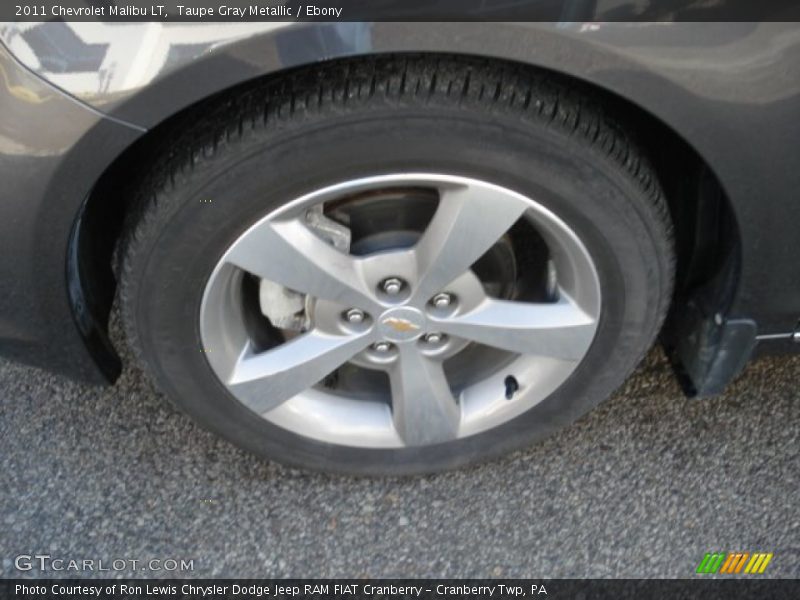 Taupe Gray Metallic / Ebony 2011 Chevrolet Malibu LT
