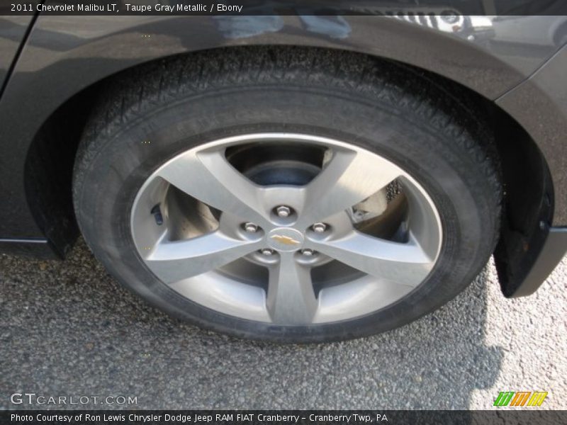 Taupe Gray Metallic / Ebony 2011 Chevrolet Malibu LT