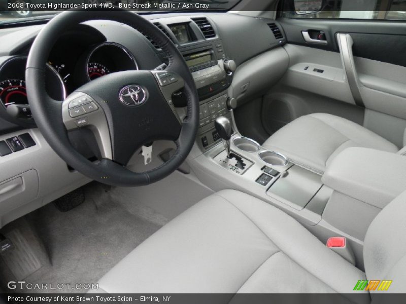 Blue Streak Metallic / Ash Gray 2008 Toyota Highlander Sport 4WD