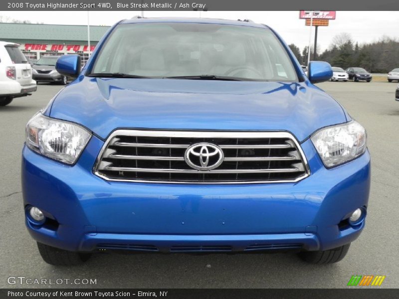 Blue Streak Metallic / Ash Gray 2008 Toyota Highlander Sport 4WD