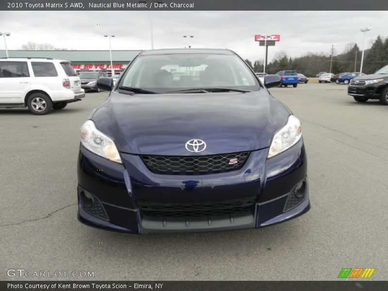 Nautical Blue Metallic / Dark Charcoal 2010 Toyota Matrix S AWD