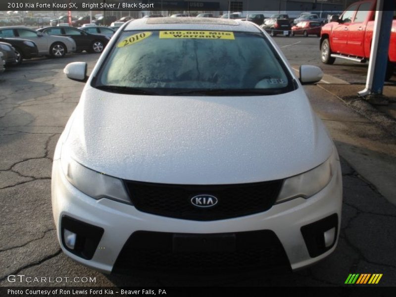 Bright Silver / Black Sport 2010 Kia Forte Koup SX