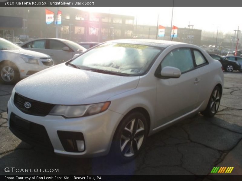 Bright Silver / Black Sport 2010 Kia Forte Koup SX