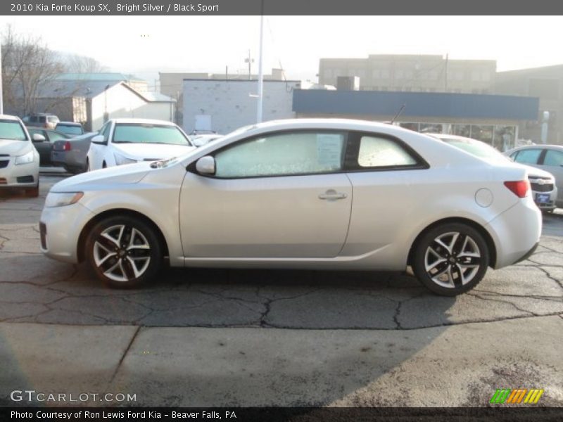 Bright Silver / Black Sport 2010 Kia Forte Koup SX