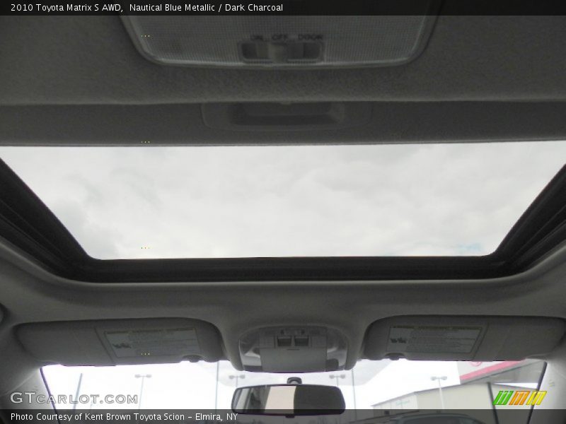 Nautical Blue Metallic / Dark Charcoal 2010 Toyota Matrix S AWD