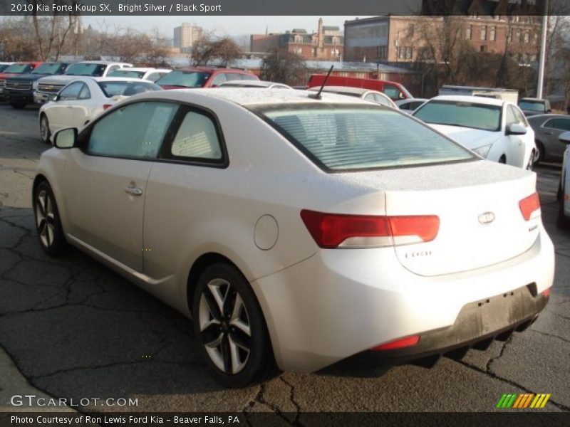 Bright Silver / Black Sport 2010 Kia Forte Koup SX