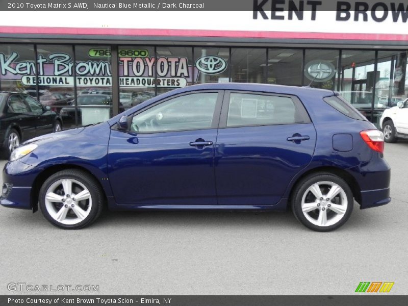 Nautical Blue Metallic / Dark Charcoal 2010 Toyota Matrix S AWD