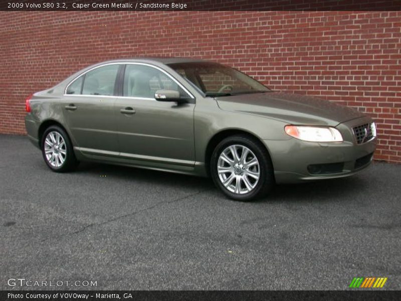 Caper Green Metallic / Sandstone Beige 2009 Volvo S80 3.2
