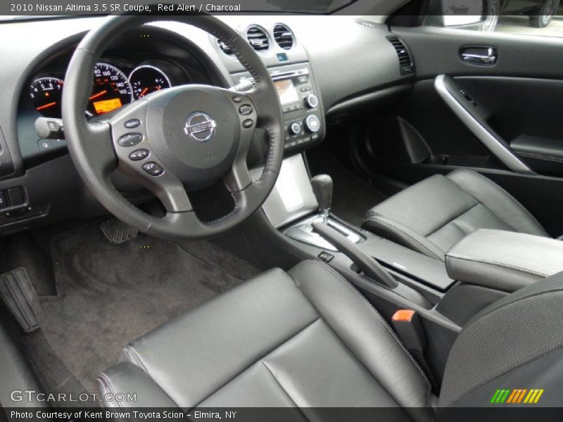 Red Alert / Charcoal 2010 Nissan Altima 3.5 SR Coupe