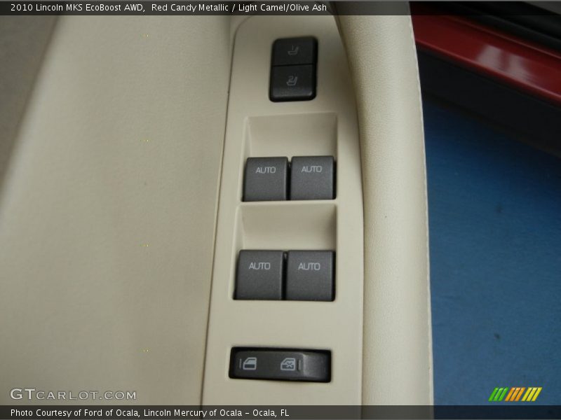 Red Candy Metallic / Light Camel/Olive Ash 2010 Lincoln MKS EcoBoost AWD