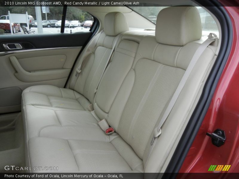 Red Candy Metallic / Light Camel/Olive Ash 2010 Lincoln MKS EcoBoost AWD