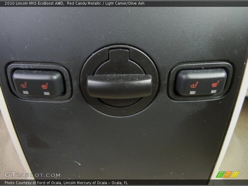 Red Candy Metallic / Light Camel/Olive Ash 2010 Lincoln MKS EcoBoost AWD