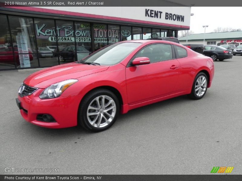 Red Alert / Charcoal 2010 Nissan Altima 3.5 SR Coupe