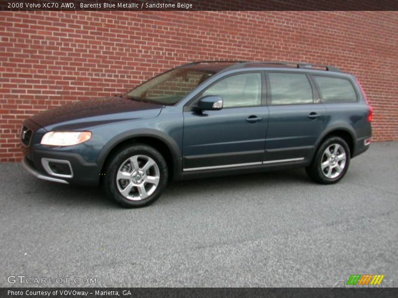 Barents Blue Metallic / Sandstone Beige 2008 Volvo XC70 AWD