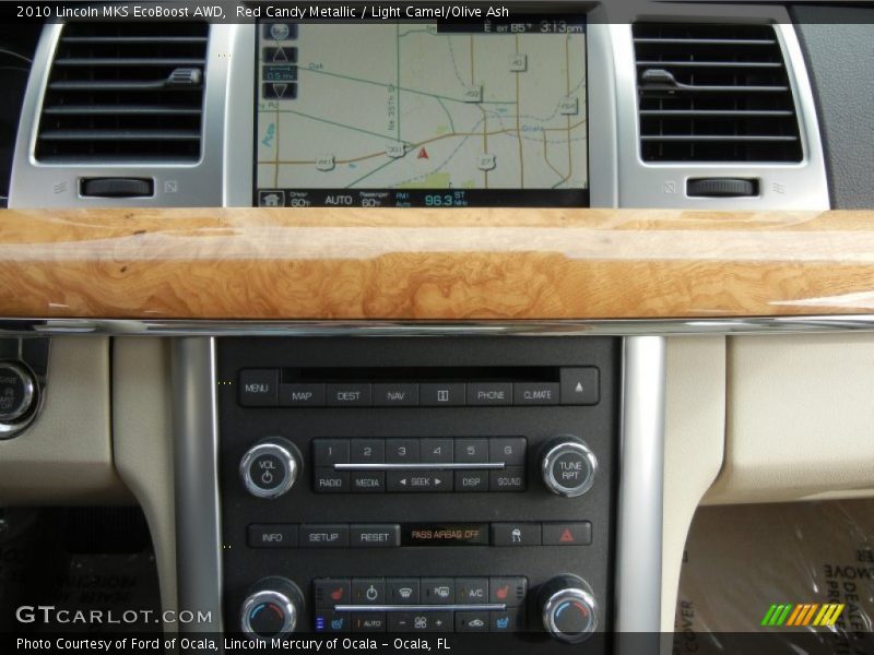 Red Candy Metallic / Light Camel/Olive Ash 2010 Lincoln MKS EcoBoost AWD
