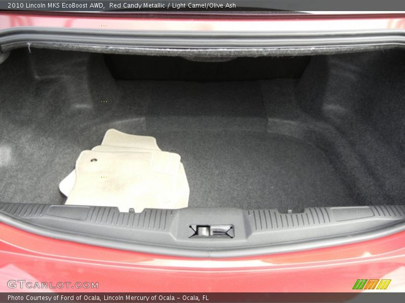 Red Candy Metallic / Light Camel/Olive Ash 2010 Lincoln MKS EcoBoost AWD