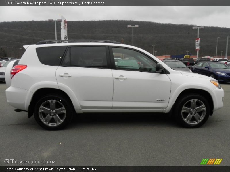 Super White / Dark Charcoal 2010 Toyota RAV4 Sport 4WD