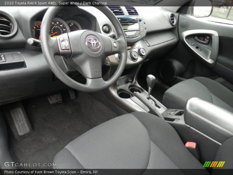 Super White / Dark Charcoal 2010 Toyota RAV4 Sport 4WD