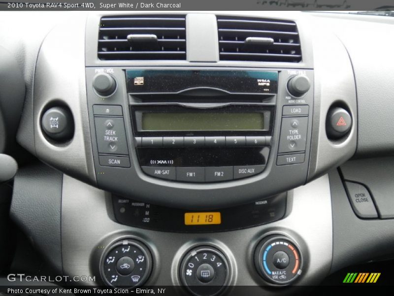 Super White / Dark Charcoal 2010 Toyota RAV4 Sport 4WD