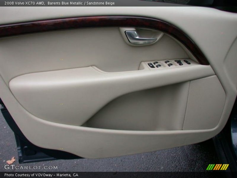 Barents Blue Metallic / Sandstone Beige 2008 Volvo XC70 AWD