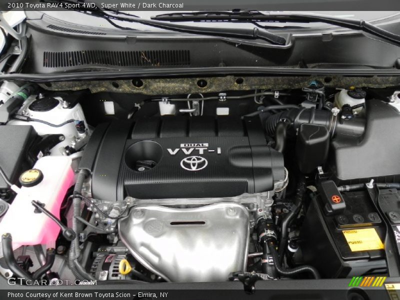 Super White / Dark Charcoal 2010 Toyota RAV4 Sport 4WD