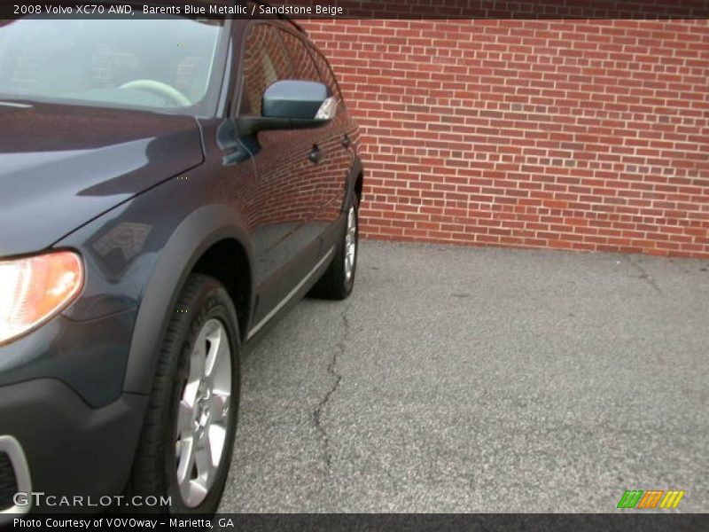 Barents Blue Metallic / Sandstone Beige 2008 Volvo XC70 AWD