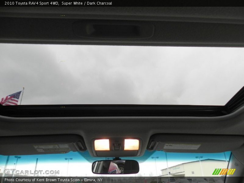 Super White / Dark Charcoal 2010 Toyota RAV4 Sport 4WD