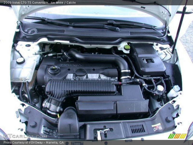 Ice White / Calcite 2009 Volvo C70 T5 Convertible