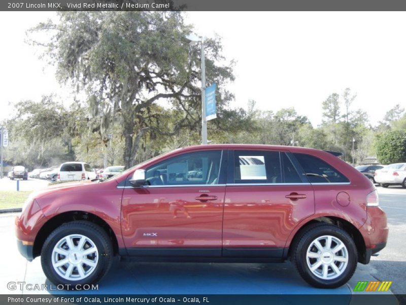 Vivid Red Metallic / Medium Camel 2007 Lincoln MKX