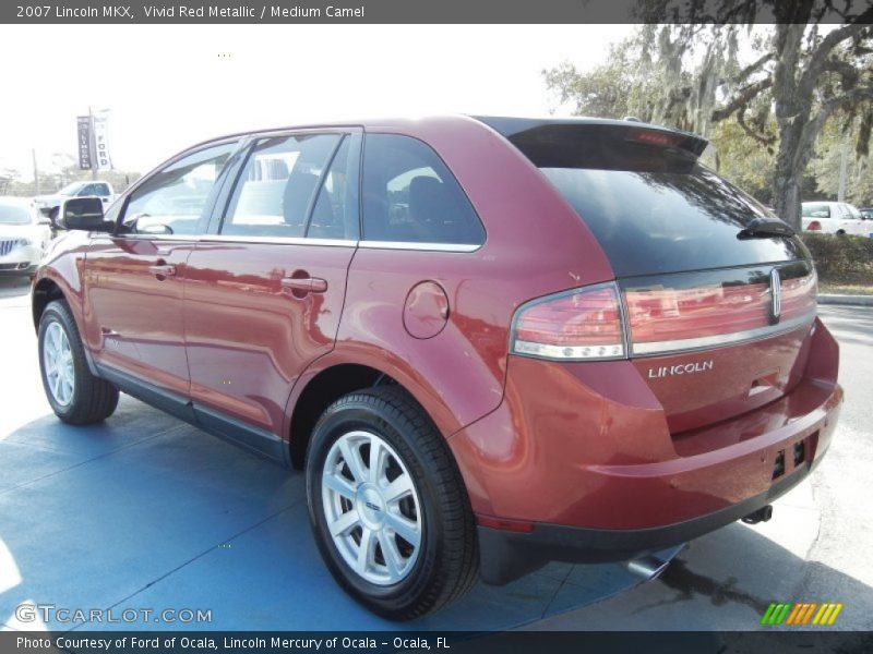 Vivid Red Metallic / Medium Camel 2007 Lincoln MKX