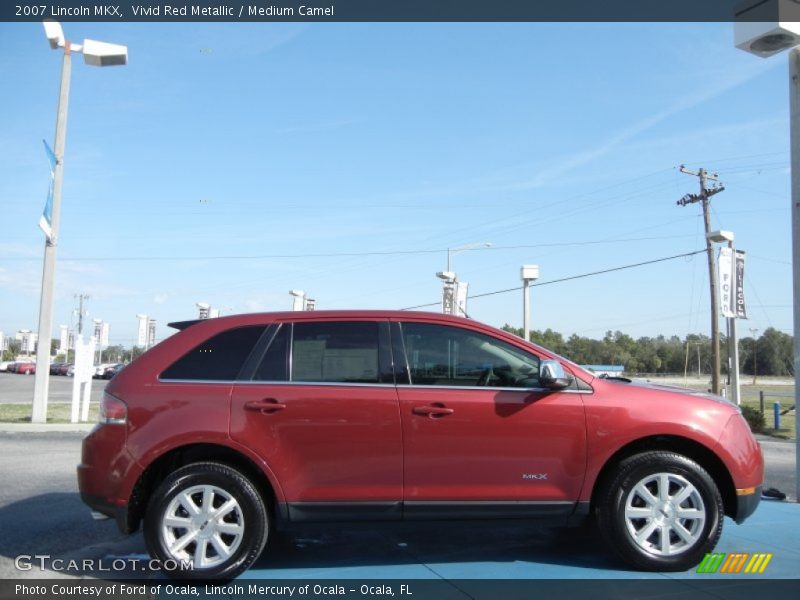 Vivid Red Metallic / Medium Camel 2007 Lincoln MKX