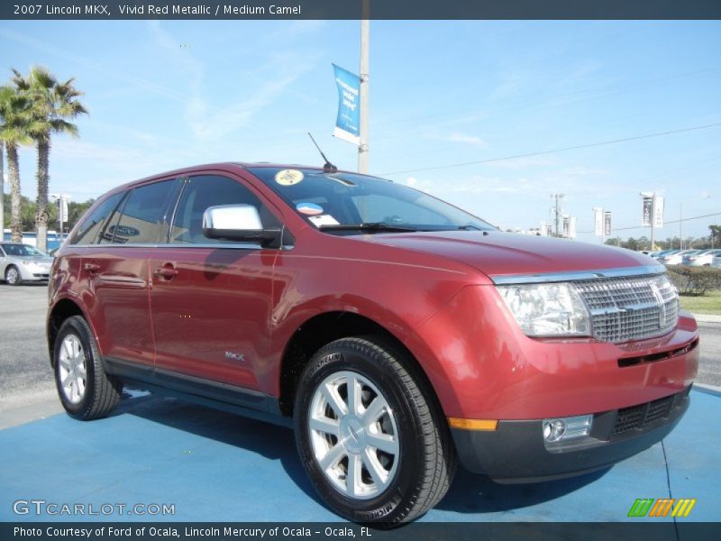 Vivid Red Metallic / Medium Camel 2007 Lincoln MKX
