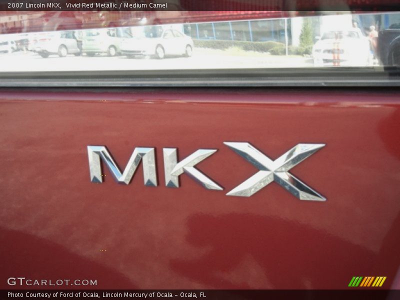 Vivid Red Metallic / Medium Camel 2007 Lincoln MKX