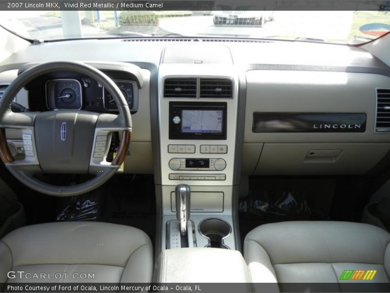 Vivid Red Metallic / Medium Camel 2007 Lincoln MKX
