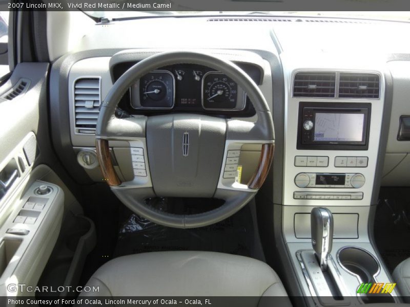 Vivid Red Metallic / Medium Camel 2007 Lincoln MKX