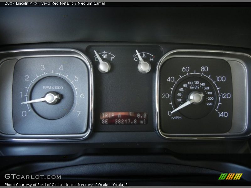 Vivid Red Metallic / Medium Camel 2007 Lincoln MKX